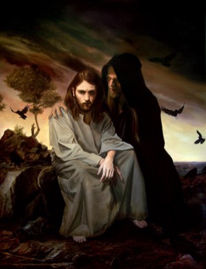 Imagem: Tentação de Cristo pelo artista católico Eric Armusik